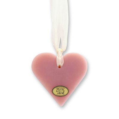 Sheep milk soap heart 85g hanging, Magnolia 