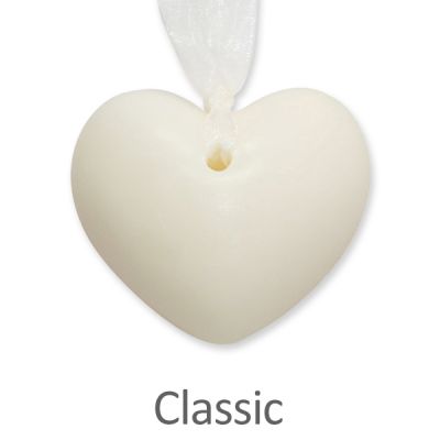 Sheep milk soap heart round 60g hanging with organca, Classic 