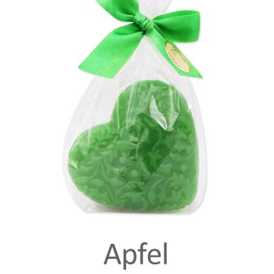 Schafmilchseife Herz Florex 80g in Cello, Apfel 