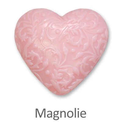 Sheep milk soap heart "Florex" 80g, Magnolia 