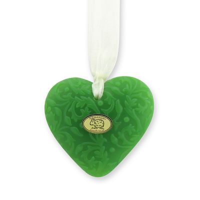 Sheep milk soap heart "Florex" 80g hanging, Apple 