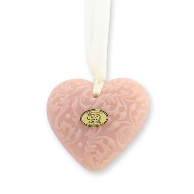 Sheep milk soap heart "Florex" 80g hanging, Magnolia 