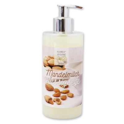 Vegan liquid soap 400ml in a dispenser, Almond milk 
