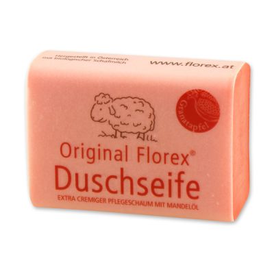 Duschseife mit Schafmilch eckig 100g mit Banderole, Granatapfel 