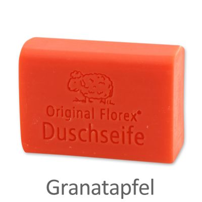 Duschseife mit Schafmilch eckig 100g, Granatapfel 