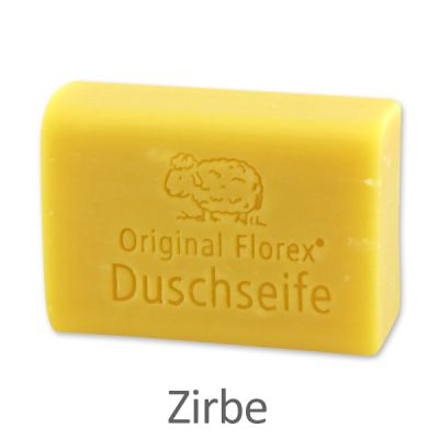 Shower soap with sheep milk square 100g, Swiss pine 