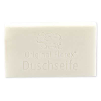 Shower soap with sheep milk square 120g, Christmas rose white 