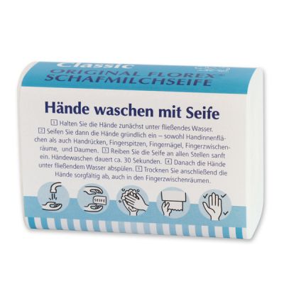Schafmilchseife eckig 100g "Händehygiene", Classic 