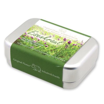 Sheep milk soap square 100g in a can, Verbena 