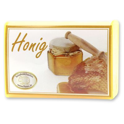 Sheep milk soap square 100g modern, Honey 