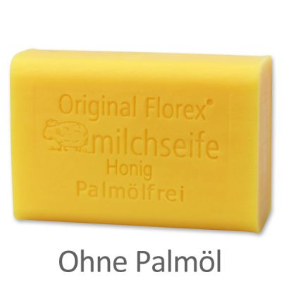 Palmölfreie Schafmilchseife eckig 100g, Honig 