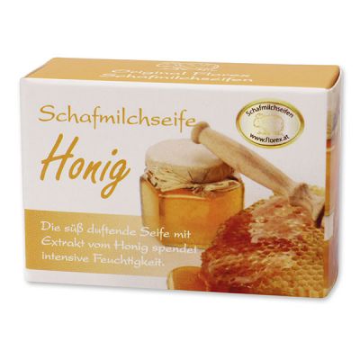 Schafmilchseife eckig 100g Schachtel, Honig 