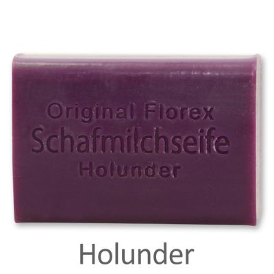 Schafmilchseife eckig 100g, Holunder 