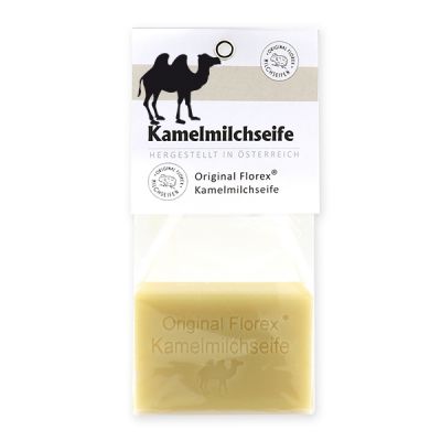 Milk soap square 100g in a cellophane, Camel milk 