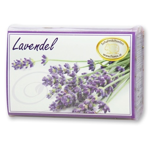 Schafmilchseife eckig 100g modern, Lavendel 