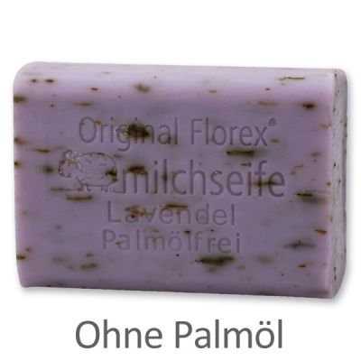 Palmölfreie Schafmilchseife eckig 100g, Lavendel 
