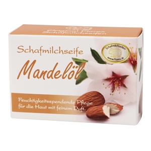 Schafmilchseife eckig 100g Schachtel, Mandelöl 