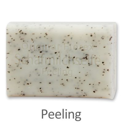 Sheep milk soap square 100g, Peeling with poppy 