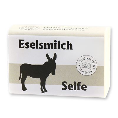 Milk soap square 100g with label, Donkey milk 