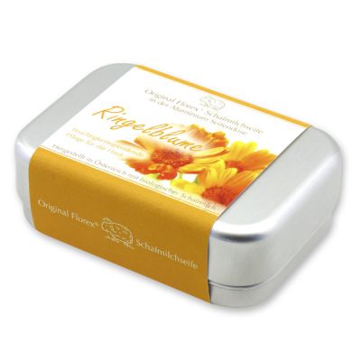 Sheep milk soap square 100g in a can, Marigold 