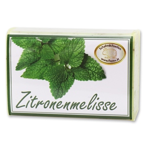 Schafmilchseife eckig 100g modern, Zitronenmelisse 