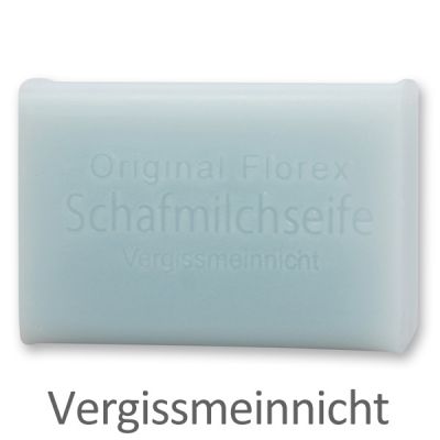 Schafmilchseife eckig 100g, Vergissmeinnicht 