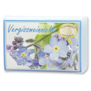Sheep milk soap square 100g modern, Forget-me-not 