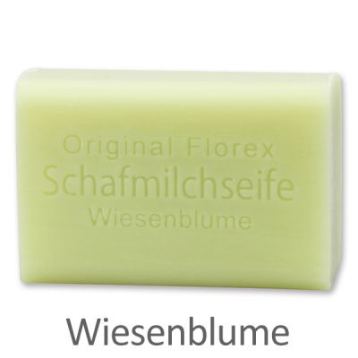 Schafmilchseife eckig 100g, Wiesenblume 