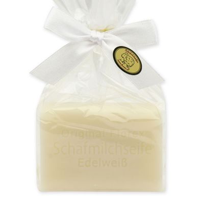 Sheep milk soap square 100g in a cellophane bag, Edelweiss 