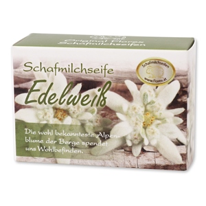 Sheep milk soap square 100g paper box, Edelweiss 