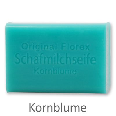 Schafmilchseife eckig 100g, Kornblume 