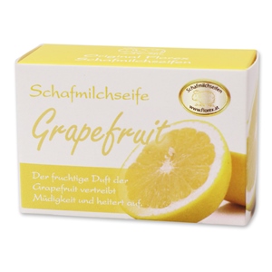 Schafmilchseife eckig 100g Schachtel, Grapefruit 