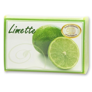 Schafmilchseife eckig 100g modern, Limette 