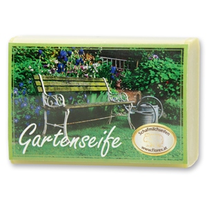 Schafmilchseife eckig 100g modern, Gartenseife 