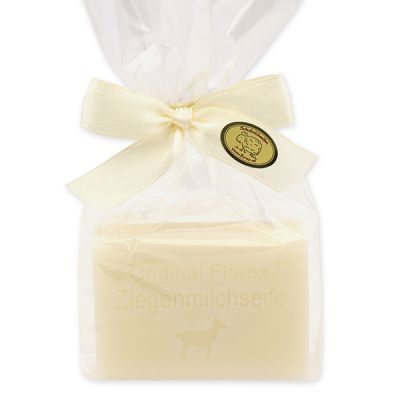 Milk soap square 100g in a cellophane bag, Goat milk 