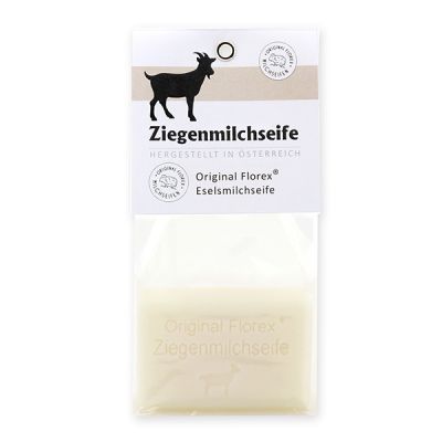 Milchseife eckig 100g in Cello, Ziegenmilch 