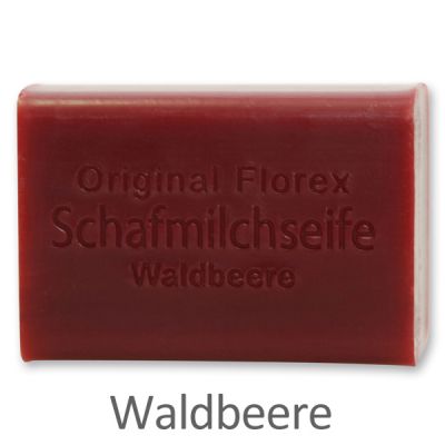 Schafmilchseife eckig 100g, Waldbeere 