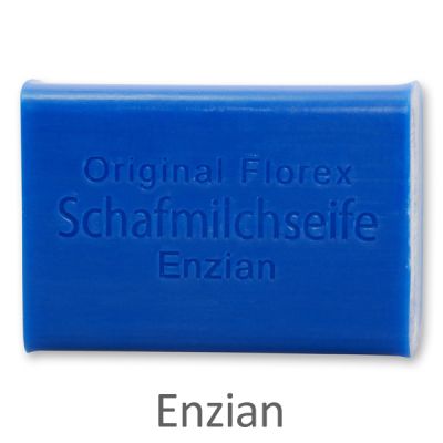 Schafmilchseife eckig 100g, Enzian 