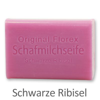 Schafmilchseife eckig 100g, Schwarze Ribisel 