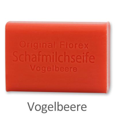 Schafmilchseife eckig 100g, Vogelbeere 