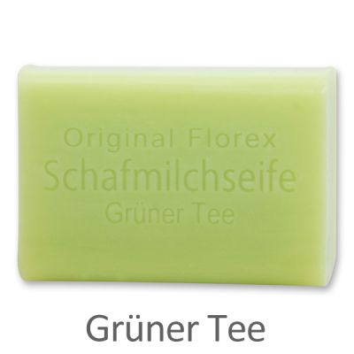 Schafmilchseife eckig 100g, Grüner Tee 