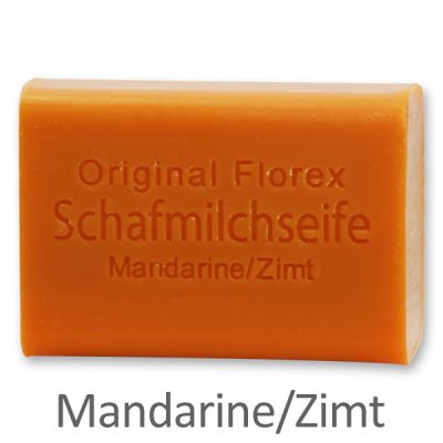 Sheep milk soap square 100g, Tangerine-cinnamon 