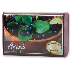 Schafmilchseife eckig 100g modern, Aronia 