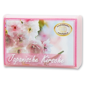 Sheep milk soap square 100g modern, Cherry blossom 