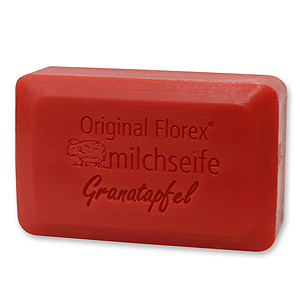 Schafmilchseife eckig 200g, Granatapfel 