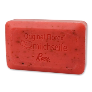 Sheep milk soap 200g, Rose with petals 