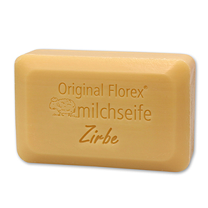 Schafmilchseife eckig 200g, Zirbe 