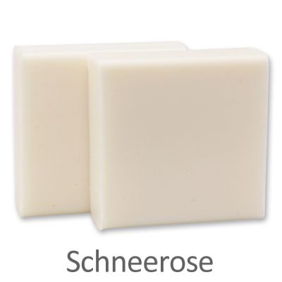 Schafmilchseife Gästeseife quadrat 35g, Schneerose 