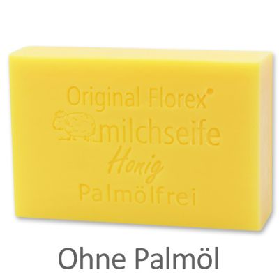 Palmölfreie Schafmilchseife eckig 150g, Honig 