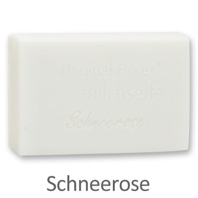 Sheep milk soap square 150g, Christmas rose white 